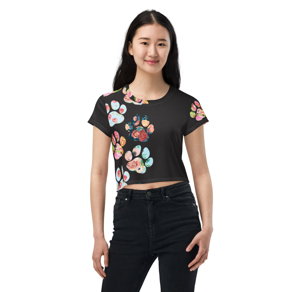 The Brea All-Over Print Crop Tee