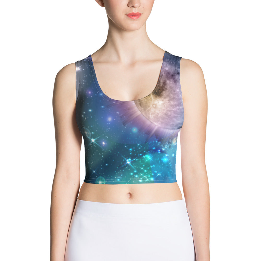 To The Moon Crop Tank