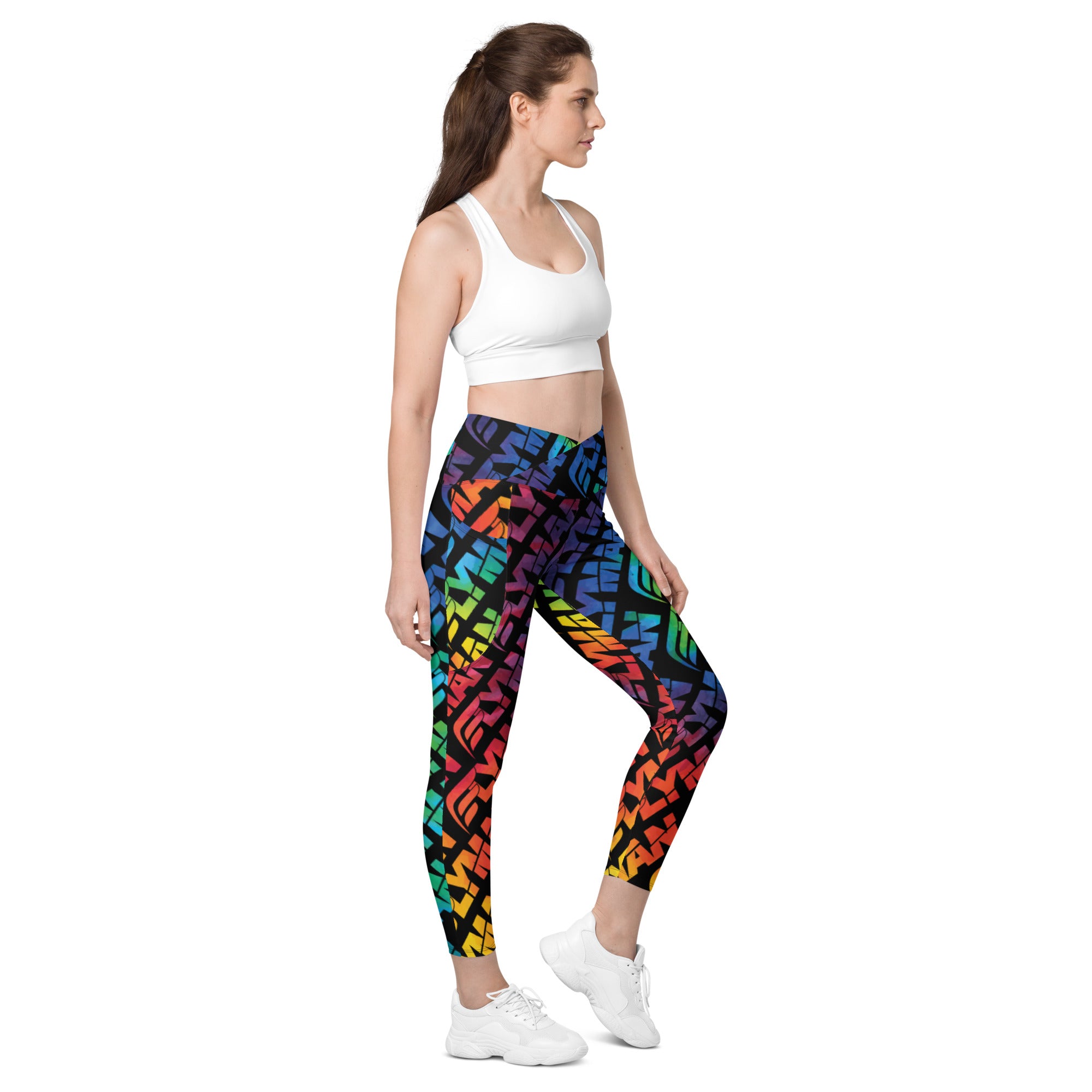 Flyman Tie Crossover leggings with pockets
