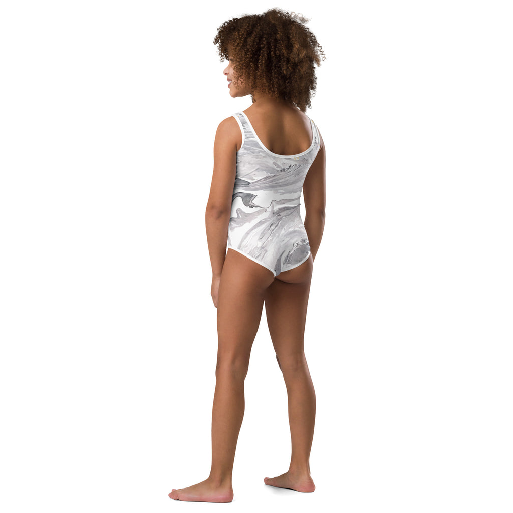 Mixed Marble Arts Child Swimsuit