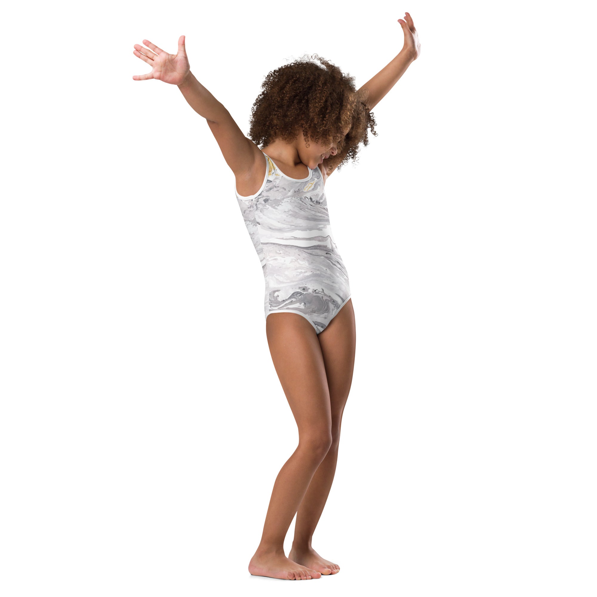 Mixed Marble Arts Child Swimsuit
