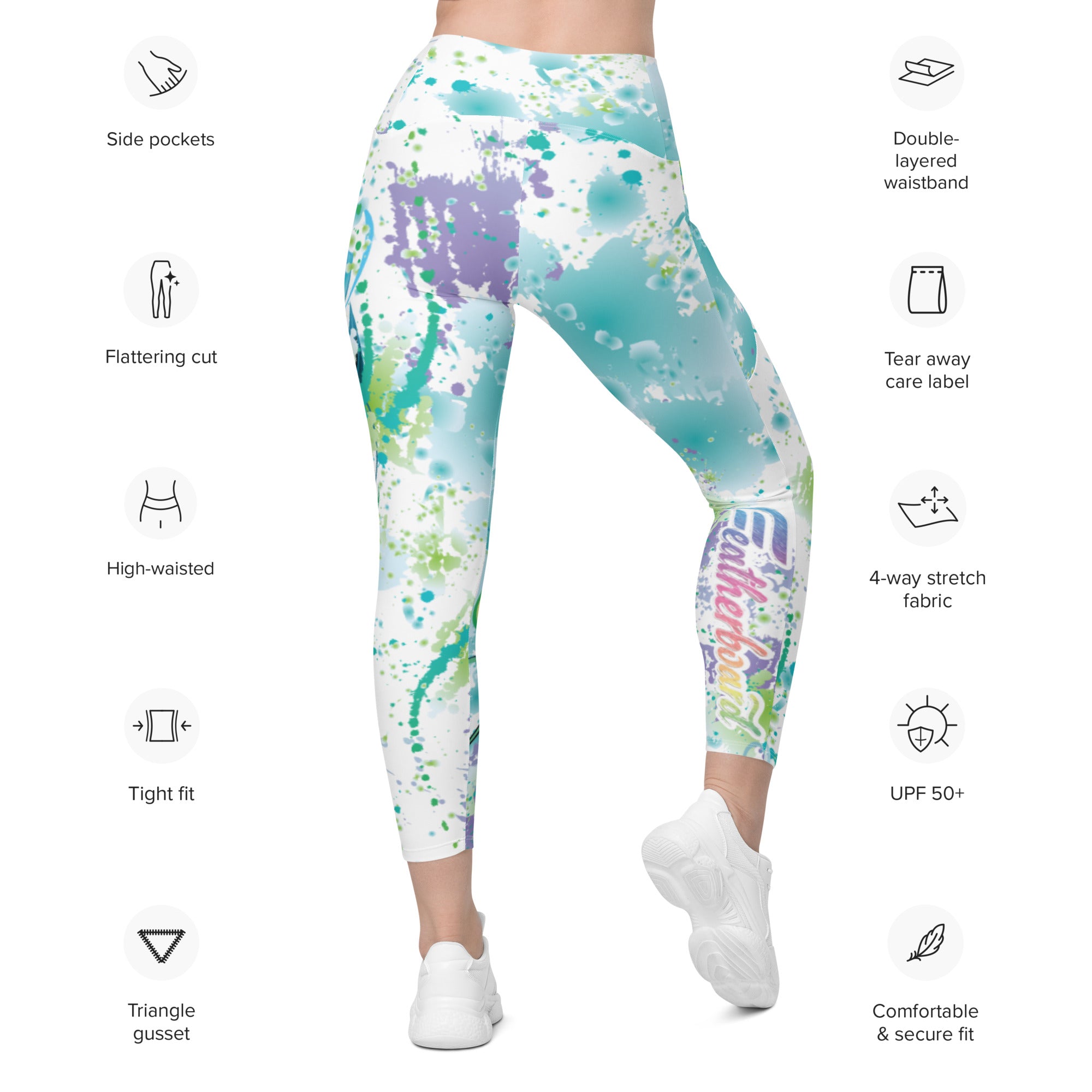 OG Feather Women's Leggings with Pockets