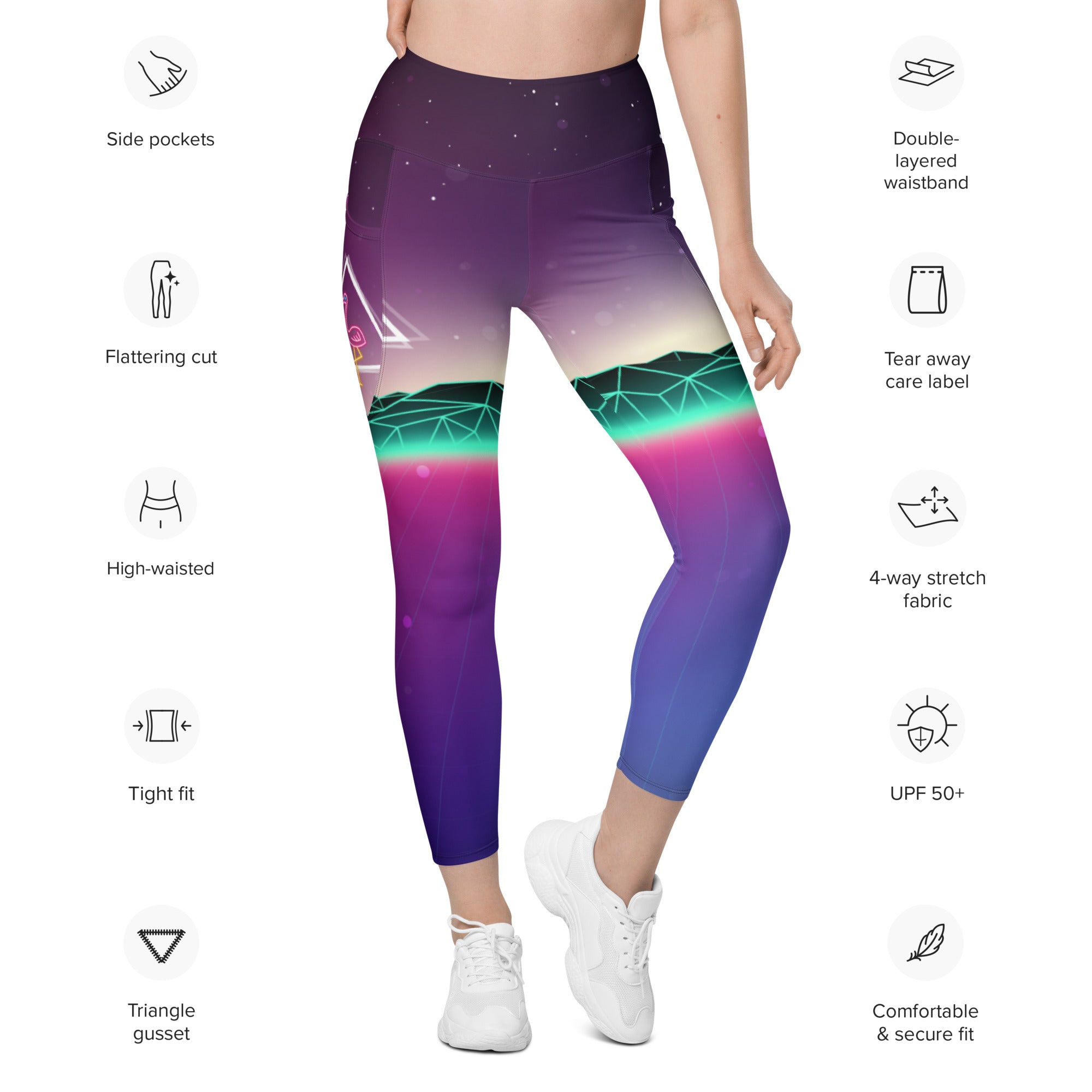 Once a Neon Time Women's Leggings with Pockets