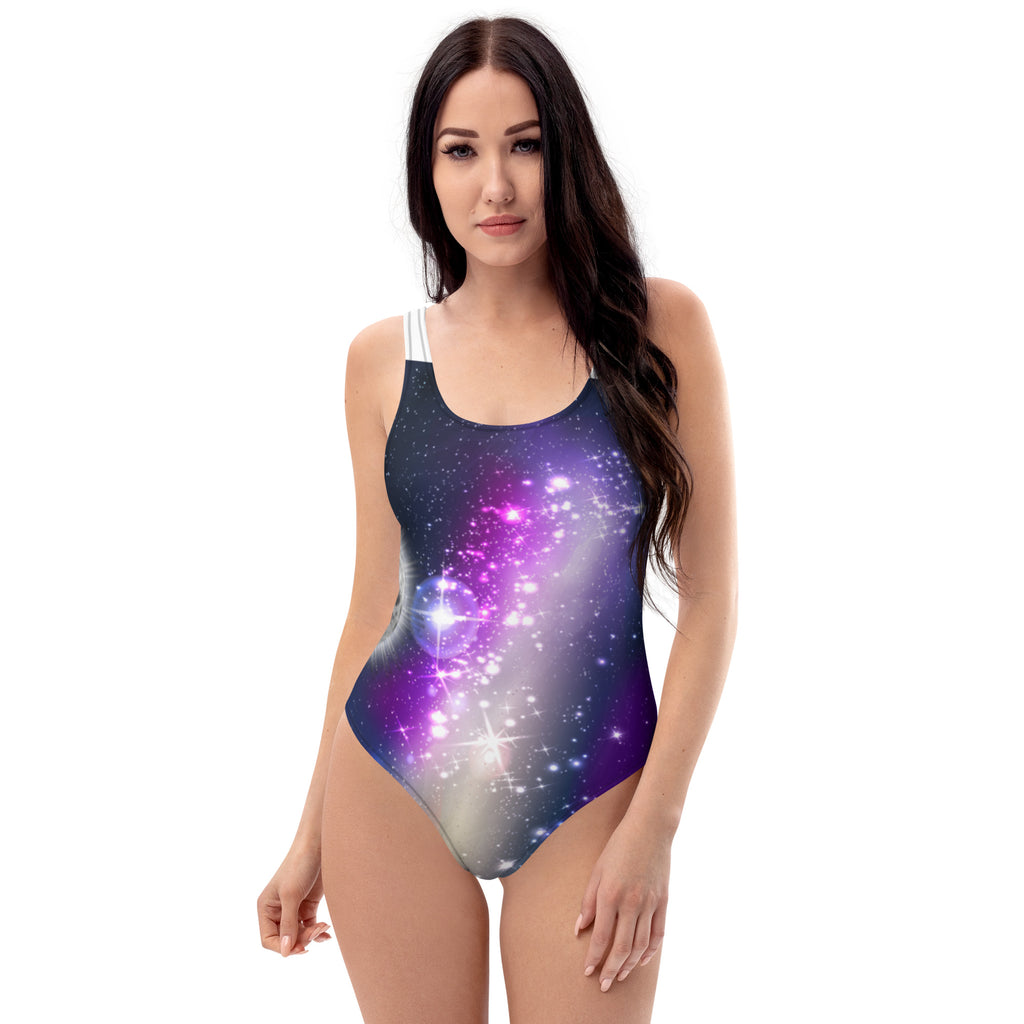 To The Moon Women's One-Piece Swimsuit