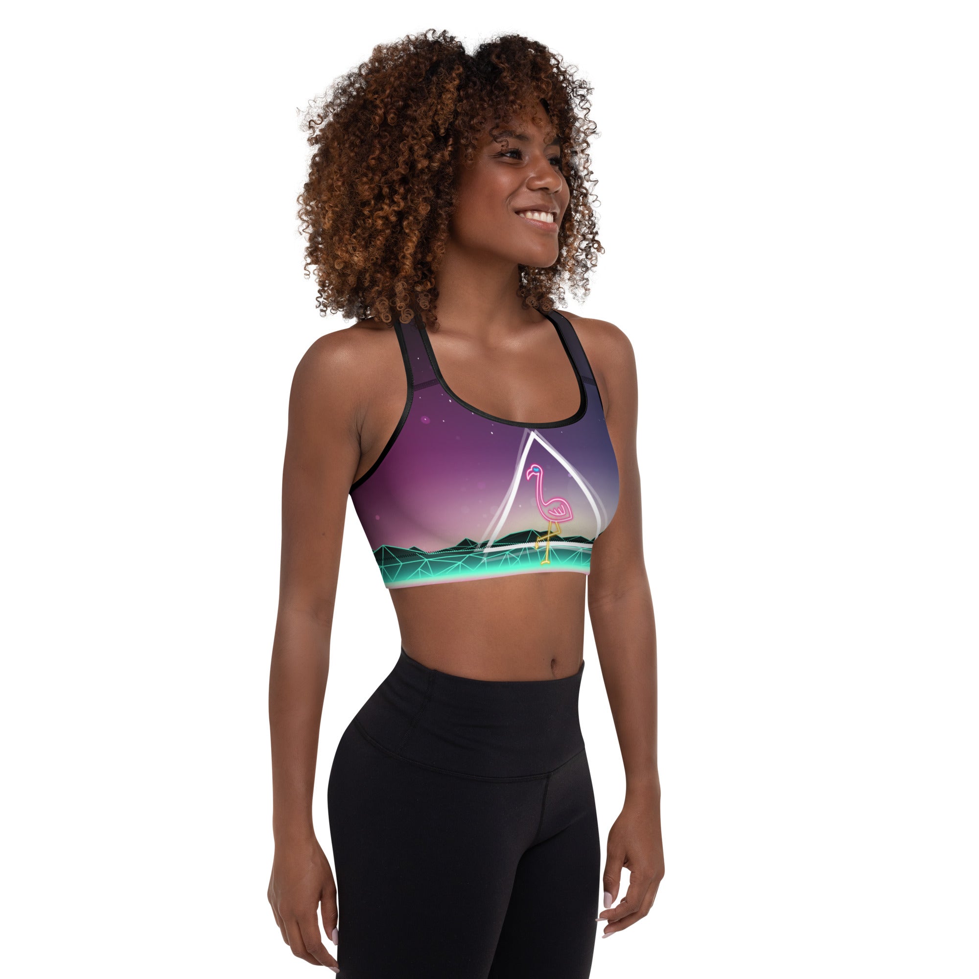 Once a Neon Time Padded Sports Bra