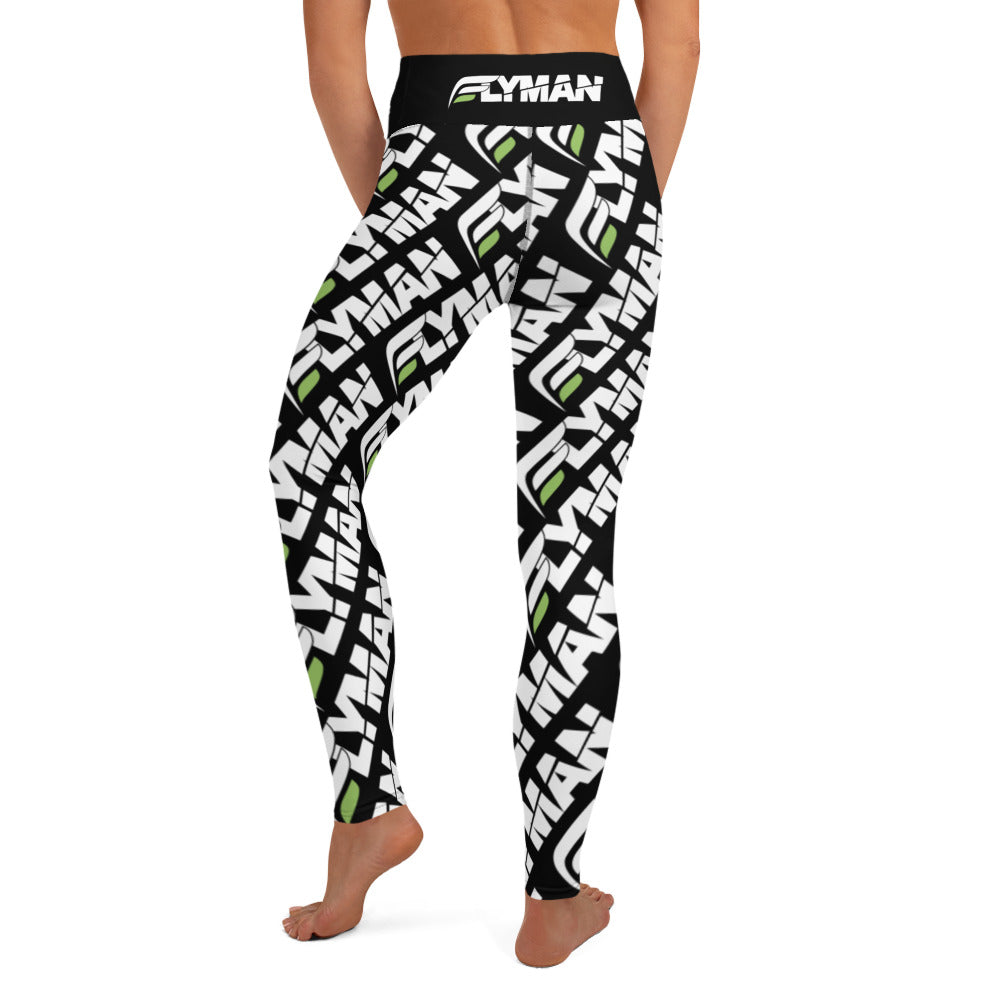 Flyman All-Over Print Leggings with Pocket